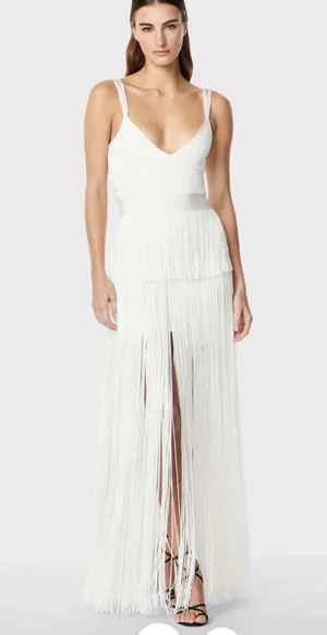 Herve Leger Fringe Dress thumbnail 1