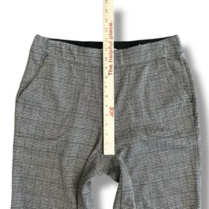 Max Studio London‎ Women’s Large Pants Houndstooth Wide Leg Stretch Trousers thumbnail 4