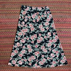 90s VINTAGE GRUNGE FLORAL MIDI / MAXI SKIRT thumbnail 4