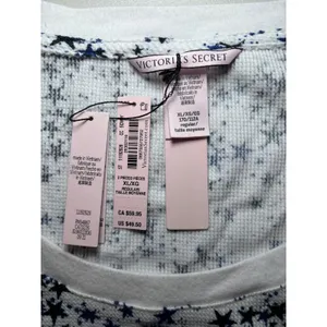 Victoria's Secret NWT Thermal‎ Top XL Star Print Long Sleeve Cotton thumbnail 5