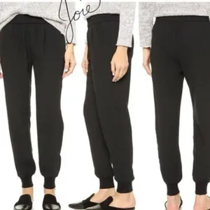 Joie black pull on jogger pants size large thumbnail 2