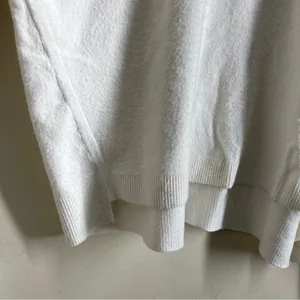 Free People Luna Pullover Oversized Sweater size L Ivory Slouchy Crewneck thumbnail 10