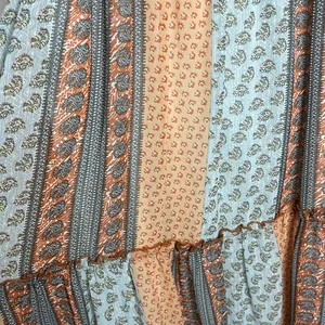 Molly Bracken Patchwork Maxi Dress Size L maxi multicolor sleeveless thumbnail 4