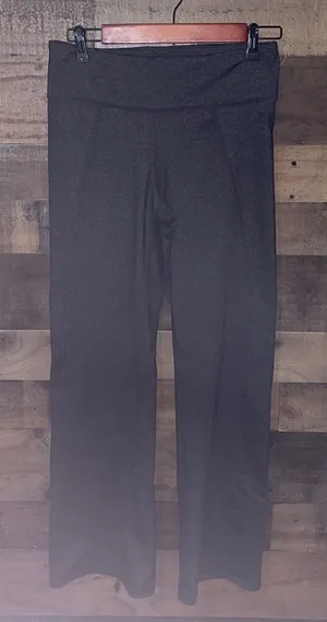 Zobha Charcoal Gray Flare Yoga Pants thumbnail 1