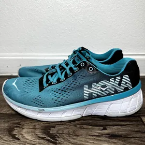 Hoka One One Cavu Running Shoes Sneakers PROFLY Lace Up Mesh Blue Black 7.5 thumbnail 4