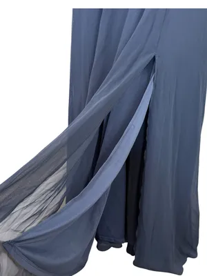 Birdy Grey Devin Convertible Dress Chiffon Women’s Plus Slate Blue Bridesmaid thumbnail 12