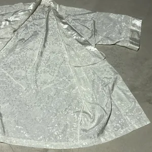 Victoria's Secret Gold Label VTG 90s Satin Lace Ivory Robe One Size Y2K Retro thumbnail 6