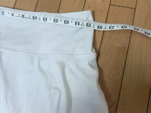 ATHLETA Ace Tennis Skort Skirt 13.5" Long White Size Medium thumbnail 3