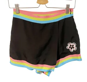 Dolls Kill x Powerpuff Girls Size Medium Black Rainbow Stripe Skort Shorts Skirt thumbnail 1