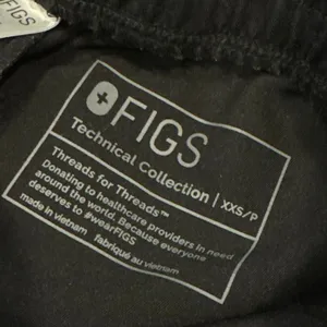 Figs scrub bottoms size XXS P black thumbnail 2