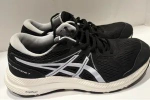 Asics Gel Contend 7 Women's Black White Running Sneakers Size 8.5 thumbnail 1