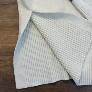 Hatch Maternity Merino Wool Striped Sweater Cream Brown Size 0 thumbnail 4