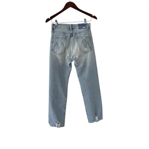 MOTHER The Superior Tomcat Confession High Rise Straight Distressed Jeans thumbnail 4