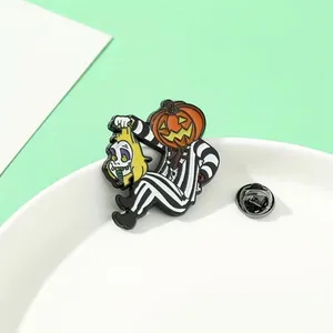 Cute Cartoon Character Halloween Pumpkin Metal Pin‎ thumbnail 6
