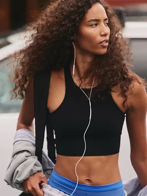 Free People Movement Every Single Time Sports Bra Women's XS/S Black Racerback thumbnail 1