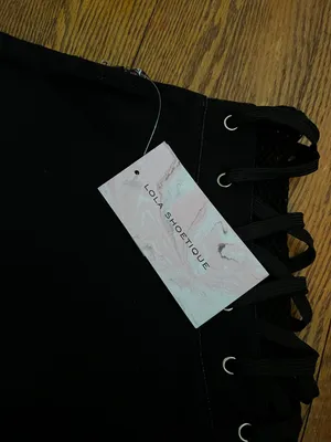 Black Denim Skirt thumbnail 6