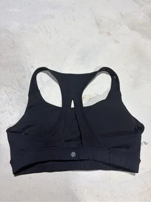 Athleta Black Racerback Sports Bra medium thumbnail 6