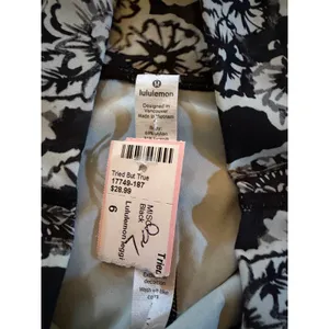 lululemon Wunder Under High-Rise Leggings Womens Size 6 Black Floral thumbnail 2