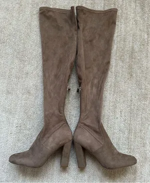 Steve Madden Emotions Suede Over the Knee Heel Boots thumbnail 6
