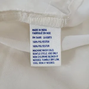 American Eagle Outfitters Cream Textured‎ Gauze V Neck Sleeveless Blouse Top S thumbnail 8