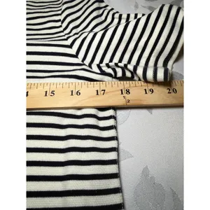 Madewell Striped Short Sleeve T-Shirt Dress Navy White Small Casual Preppy thumbnail 4