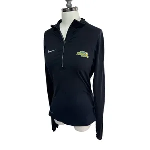 Nike Small Black 1/4 Zip Top Women's NDSU‎ Bison Dri-Fit Training thumbnail 3