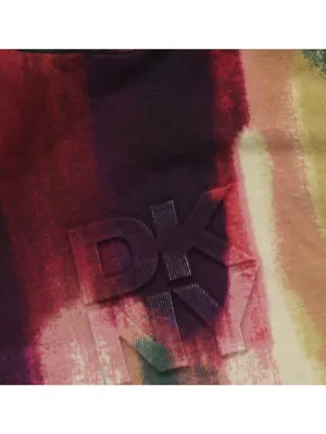 NWT DKNY Abstract-Print Logo T-Shirt P5EHXWNA June Brush Stroke Red M thumbnail 10