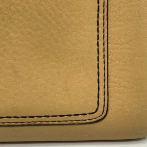Coach tan and brown leather zip around wallet thumbnail 4