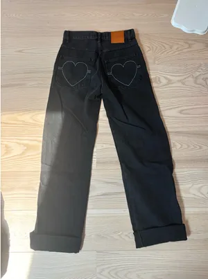 Black Straight Leg Jeans Size 24 thumbnail 4