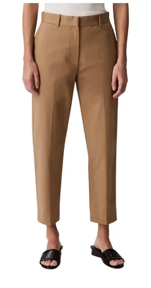 NWT Calvin Klein Cotton Stretch Straight Leg Fit Chino Pants Tigers Eye Brown 8 thumbnail 1