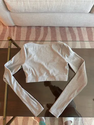Alo Yoga Ribbed Long Sleeve Crop thumbnail 5