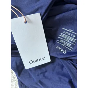 NWT Quince Deep Navy Blue Italian Cut Out One-Piece Swimsuit Sz Large thumbnail 5