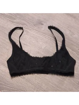 Victoria's secret black no wire corset bra size small thumbnail 2