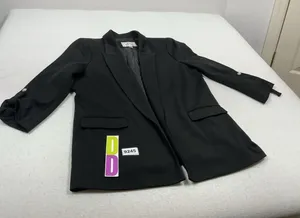 Womans Excellent Autresfilles Open Front Lined Blazer XL Black thumbnail 1