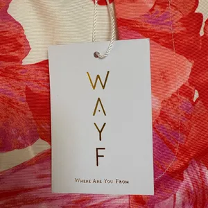 Wayf Brielle Floral Pants Red and Pink Straight Leg Pants‎ Size Medium NWT thumbnail 8