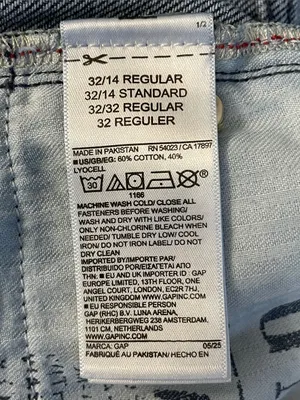 GAP Baggy Mid Rise Ultra Soft Cuffed Jeans thumbnail 4