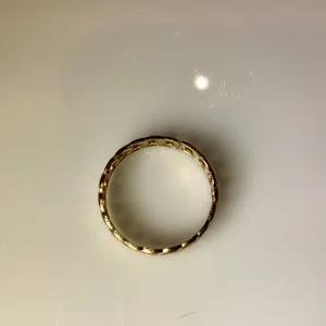 Chain Link Shaped Gold Tone Fashion Ring thumbnail 2