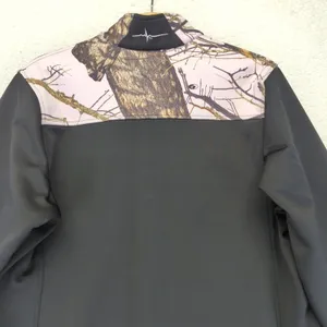 Habit Women's Black Pink‎ Camo Mossy Oak Softshell Jacket Full Zip Size Large thumbnail 9