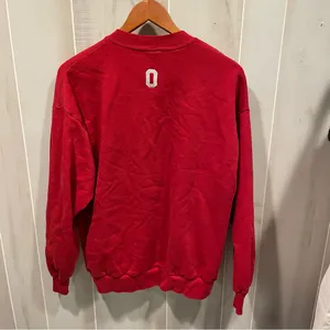 Vintage 80s-90s Jerzees red Ohio State Buckeyes embroidered logo sweatshirt thumbnail 7
