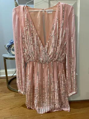 Lovers + Friends Poppy Mini Dress Blush XS thumbnail 2