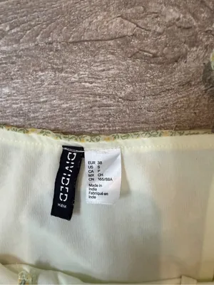 H&M Yellow Floral Mini Dress thumbnail 3