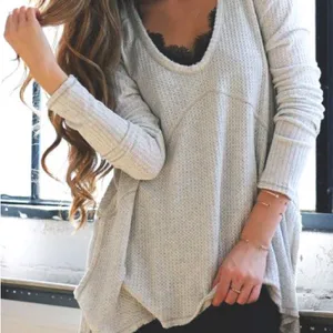 Free People Waffle Knit Light Long Sleeve Size Small thumbnail 1