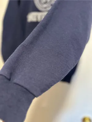 Vintage Cornell University Hoodie SzS Navy Blue Jerzees logo Spellout Streetwear thumbnail 6