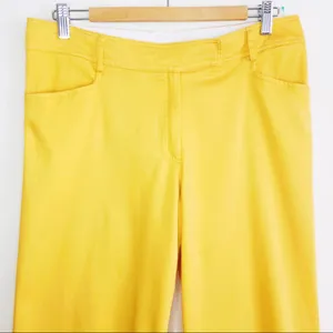 Yellow wide legs capris Size 12 thumbnail 4