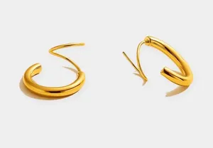 Louise Carter ripcurl double hoop Gold thumbnail 1