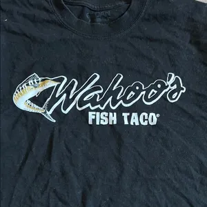 Gildan Black and White Fish Tee thumbnail 2
