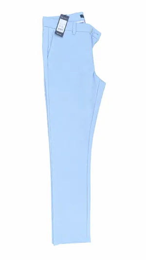 New Look Men’s Light Blue Super Skinny Suit Trousers 32S thumbnail 4
