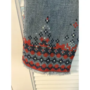 Tory Burch Womens Blue Medium Wash Coin Pocket Denim Straight Jeans SIze 27 thumbnail 6