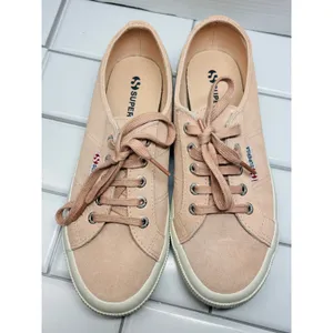 Superga 2750 Suede Sneakers Womens 7.5 Men's 6 Peach Pink Low Top S00FUW0 thumbnail 9