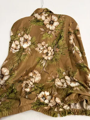 Bonworth Ladies Floral Print Lightweight Zip Up Jacket thumbnail 3